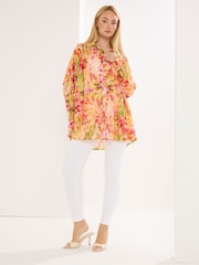 Star by Julien MacDonald Pink Pleated Printed Shirt - Image 2 of 5
