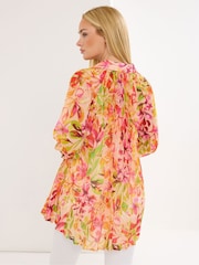 Star by Julien MacDonald Pink Pleated Printed Shirt - Image 3 of 5