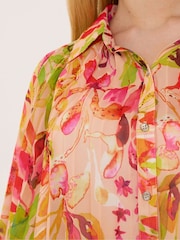 Star by Julien MacDonald Pink Pleated Printed Shirt - Image 4 of 5