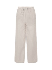 M&Co Natural Mini Stripe Wide Leg Trousers - Image 5 of 5