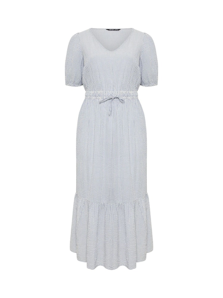 Yours Curve Blue Stripe Maxi Dress - Image 5 of 5