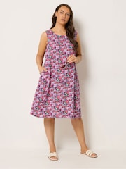Yours Curve Black Swing Pocket Dress - Image 2 of 5