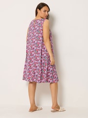 Yours Curve Black Swing Pocket Dress - Image 3 of 5
