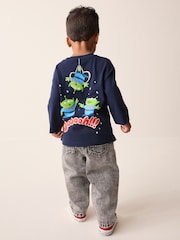 Navy Aliens Toy Story Long Sleeve T-Shirt (3mths-8yrs) - Image 1 of 4