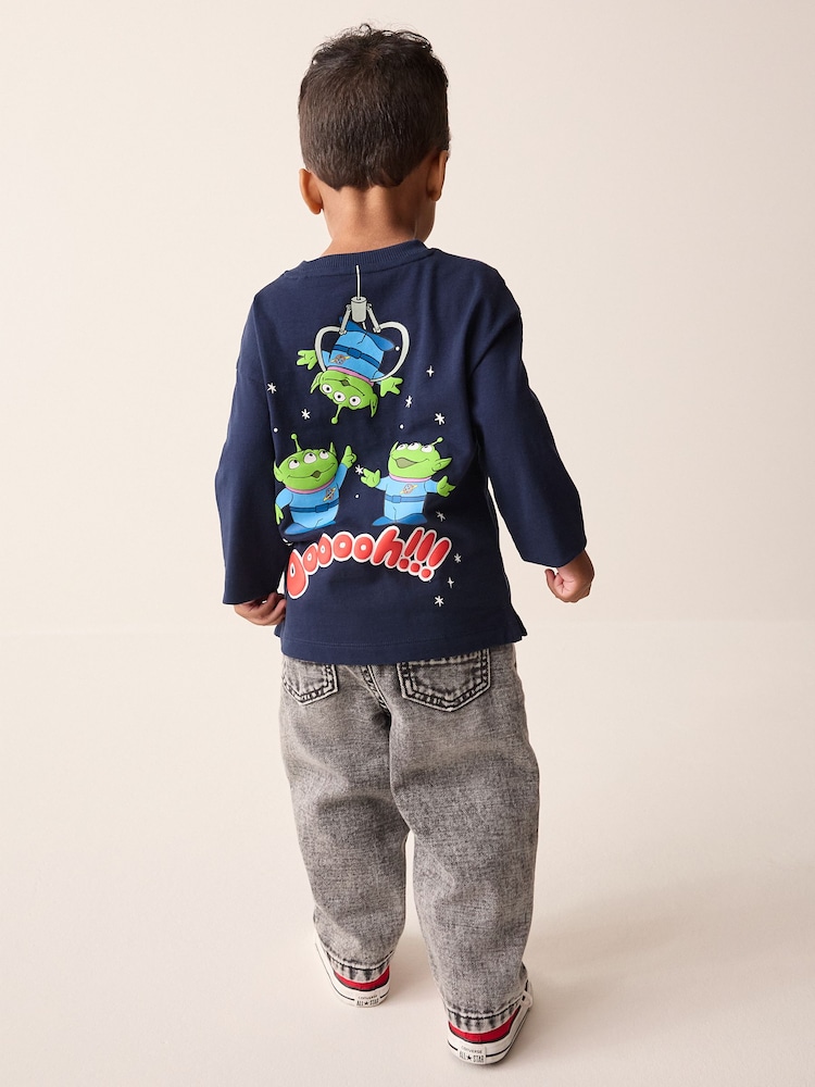 Navy Aliens Toy Story Long Sleeve T-Shirt (3mths-8yrs) - Image 1 of 4 Navy Aliens Toy Story Long Sleeve T-Shirt (3mths-8yrs) - Image 1 of 4