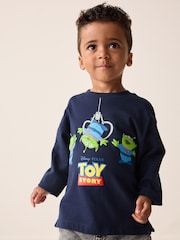 Navy Aliens Toy Story Long Sleeve T-Shirt (3mths-8yrs) - Image 3 of 4
