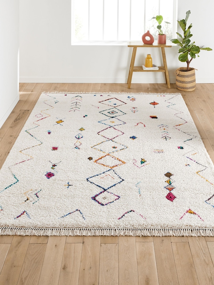 La Redoute Intérieurs Multicolour Miro Colourful Berber Style XL Rug - Image 1 of 4