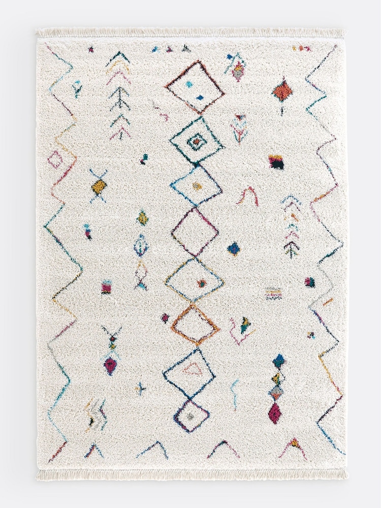 La Redoute Intérieurs Multicolour Miro Colourful Berber Style XL Rug - Image 2 of 4