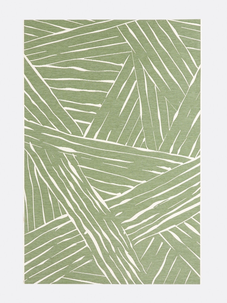 La Redoute Intérieurs Green Mokoa Flat Woven Indoor and Outdoor Rug - Image 2 of 5