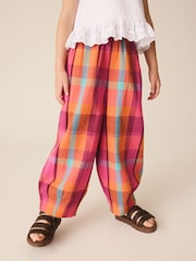 Bright Seersucker Check Pullon Barrel Trousers (3-16yrs) - Image 1 of 8