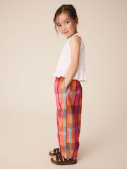 Bright Seersucker Check Pullon Barrel Trousers (3-16yrs) - Image 4 of 8