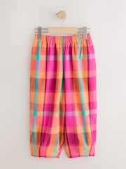 Bright Seersucker Check Pullon Barrel Trousers (3-16yrs) - Image 5 of 8