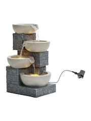 Charles Bentley Grey Rhine Cascading Garden Water Feature - Image 5 of 6