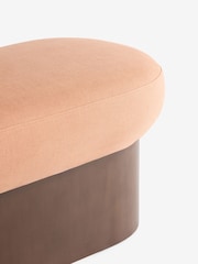 MADE.COM Cotton Linen Blend Tea Rose Pink Novara Storage Ottoman Bench - Image 7 of 8