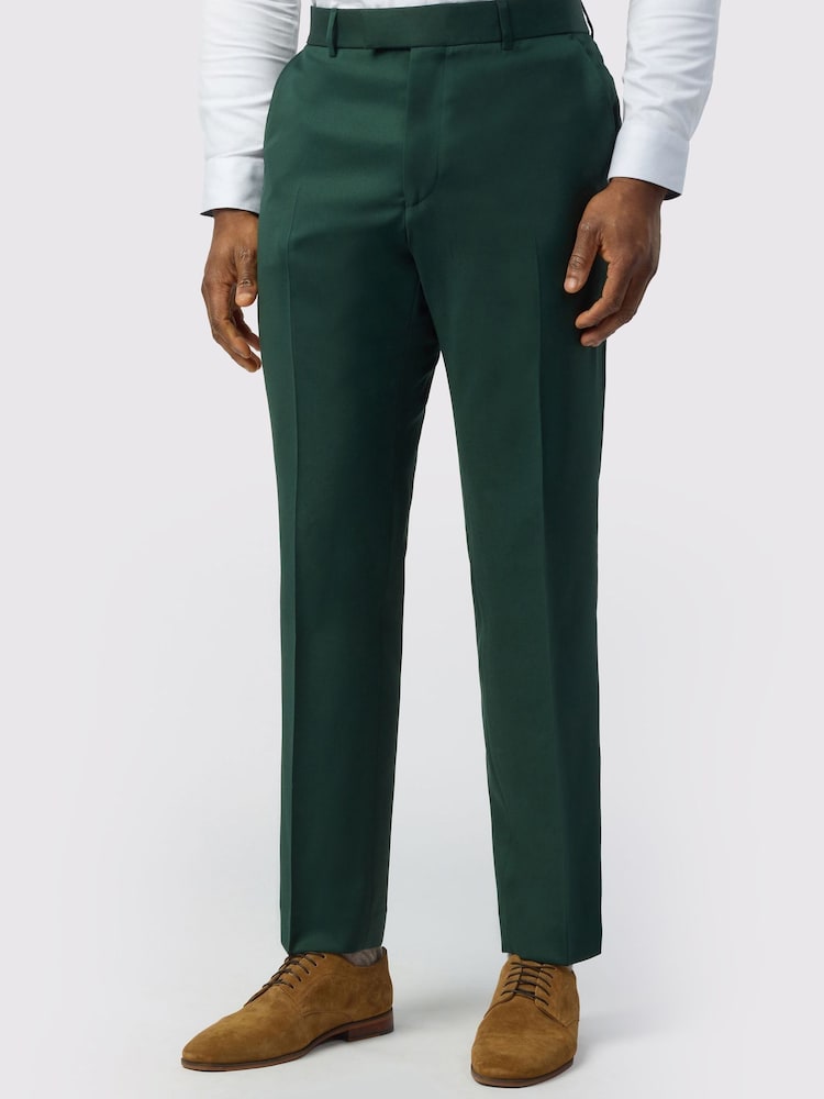 Ted Baker Tailoring Green Twill Trousers - Image 1 of 2