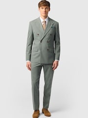 Antique Rogue Green Plain Double Breasted Jacket - Image 2 of 3