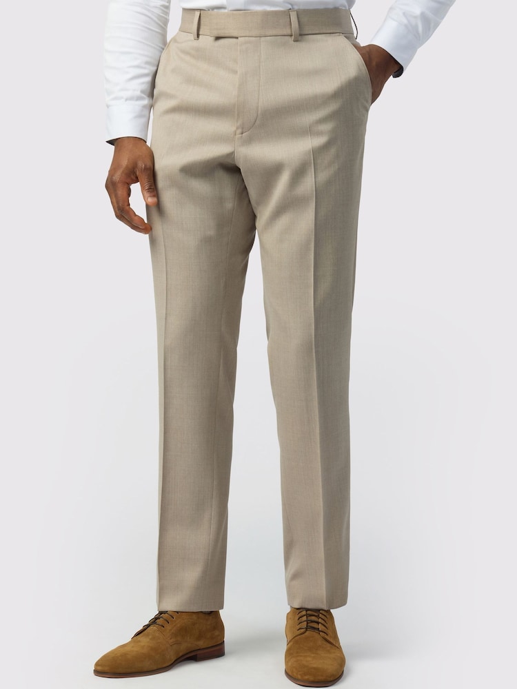 Ted Baker Tailoring Natural Twill Trousers - Image 1 of 2