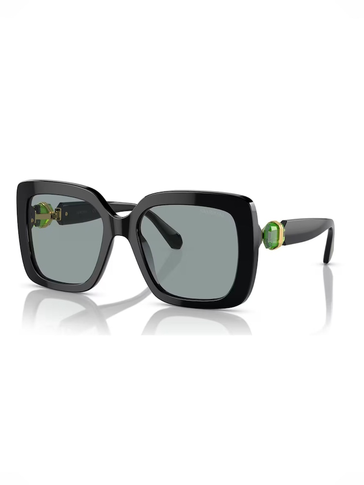 Swarovski Black Quare Sunglasses - Image 1 of 5 Swarovski Black Quare Sunglasses - Image 1 of 5