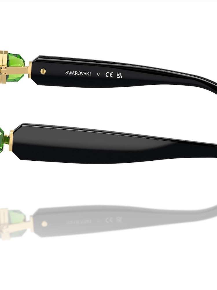 Swarovski Black Quare Sunglasses - Image 5 of 5 Swarovski Black Quare Sunglasses - Image 5 of 5