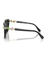 Swarovski Black 0Sk6041 Irregular Sunglasses - Image 5 of 5