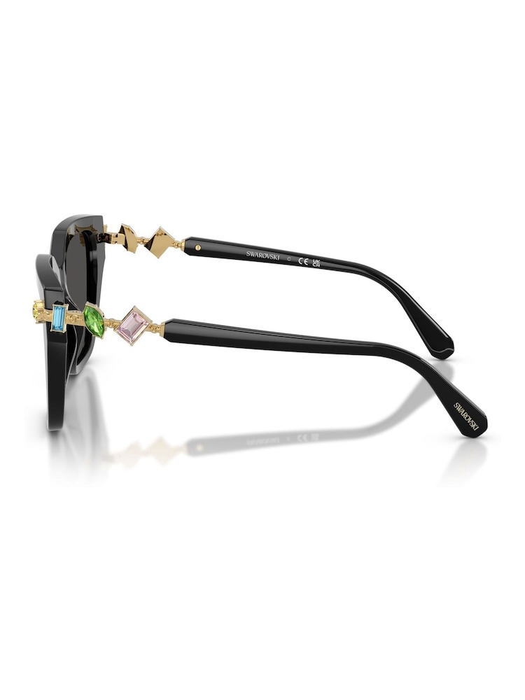 Swarovski Black 0Sk6041 Irregular Sunglasses - Image 5 of 5