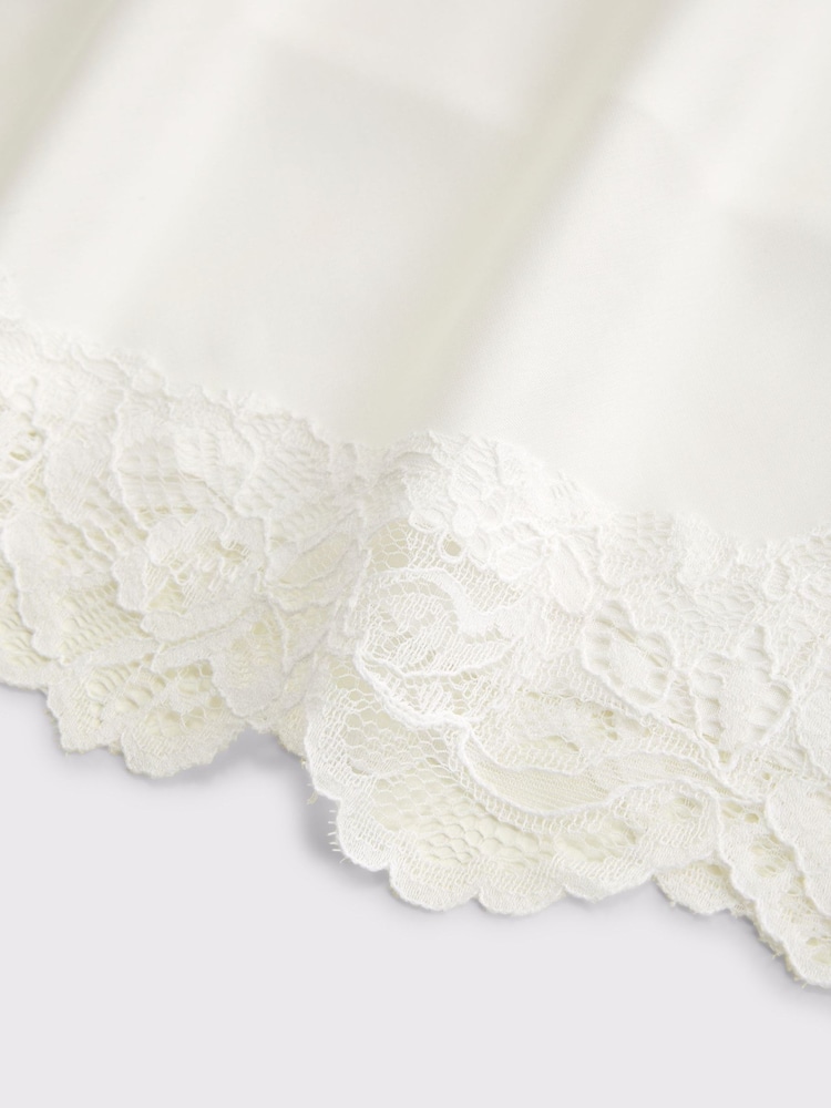 Abercrombie & Fitch White Julia Lace Satin Skirt - Image 7 of 7