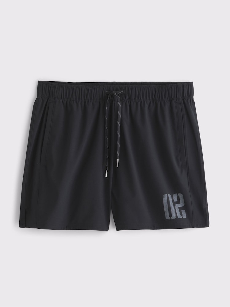 Abercrombie & Fitch Black 5inch Training Shorts - Image 1 of 2