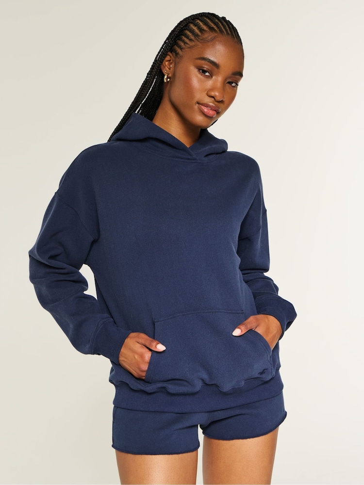 Hollister Blue Branded Boyfriend Hoodie - Image 1 of 4