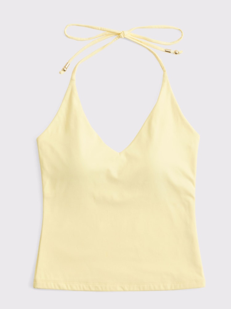 Abercrombie & Fitch Gold Bra Free Snatched Seamless Halter Top - Image 9 of 9