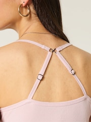 Hollister Pink Henley Cami Top - Image 4 of 5