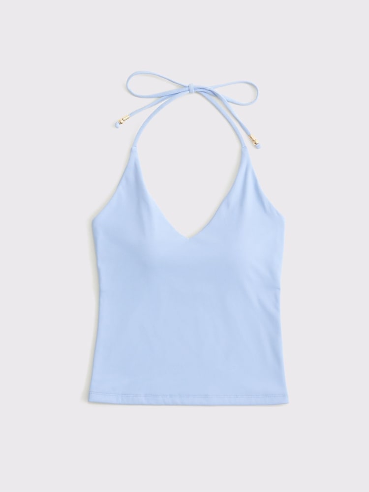 Abercrombie & Fitch Blue Bra Free Snatched Seamless Halter Top - Image 6 of 6