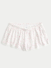 Hollister White Cozy Lace Pyjama Shorts - Image 3 of 4