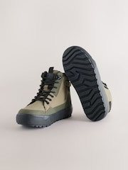 Khaki Green Standard Fit (F) Skate Cleat High Top Boots - Image 3 of 6
