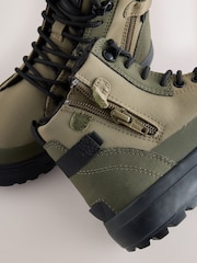 Khaki Green Standard Fit (F) Skate Cleat High Top Boots - Image 6 of 6