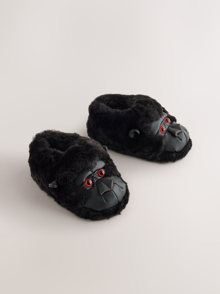 Black Gorilla Novelty Slippers - Image 1 of 5