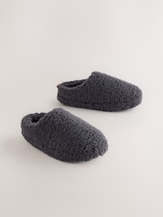 Grey Borg Warm Lined Slipper Mules - Image 1 of 5
