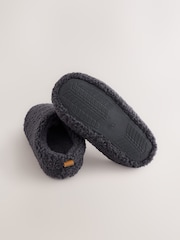 Grey Borg Warm Lined Slipper Mules - Image 3 of 5