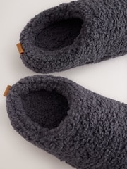 Grey Borg Warm Lined Slipper Mules - Image 4 of 5