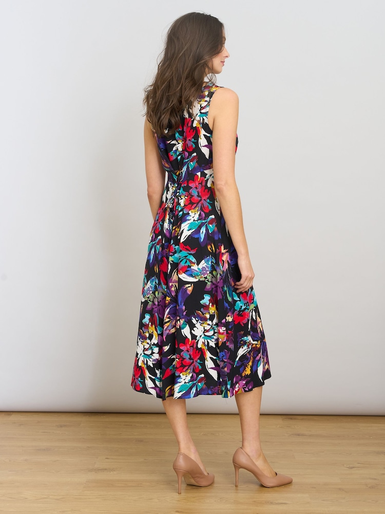Gina Bacconi Black Dani Mult-Colour Floral Dress - Image 2 of 6