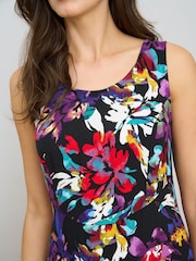 Gina Bacconi Black Dani Mult-Colour Floral Dress - Image 4 of 6