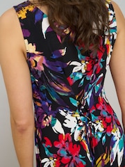Gina Bacconi Black Dani Mult-Colour Floral Dress - Image 5 of 6