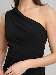 Gina Bacconi Marcela 短款單肩皺紗連身裙 - 圖片 4/6