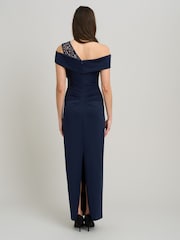 Gina Bacconi Mandie One Shoulder Lace Detail Maxi Dress - 圖片 2/5