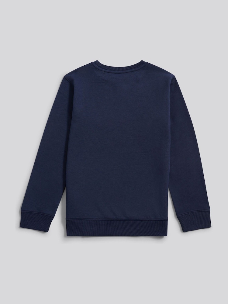Lee Navy Blazer Badge Crew Neck Jumper - Image 2 of 3
