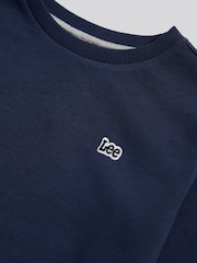 Lee Navy Blazer Badge Crew Neck Jumper - Image 3 of 3