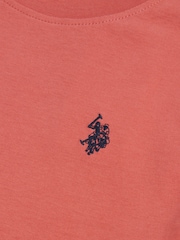 Mineral Rot - U.S. Polo Assn. Rundhals-T-Shirt mit doppeltem Reitermotiv - Bild 7 von 7