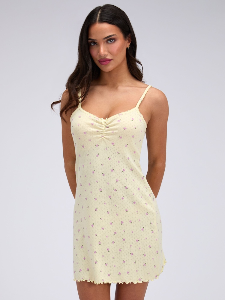Boux Avenue Yellow Meadow Floral Nightdress - Image 1 of 6