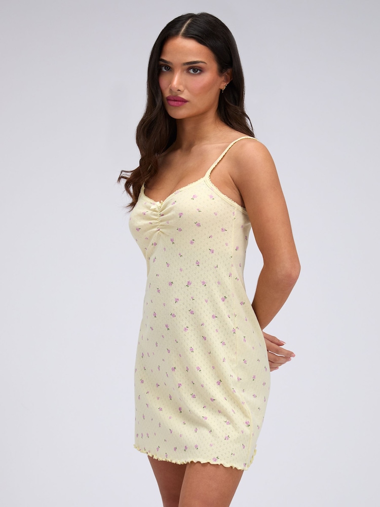 Boux Avenue Yellow Meadow Floral Nightdress - Image 6 of 6