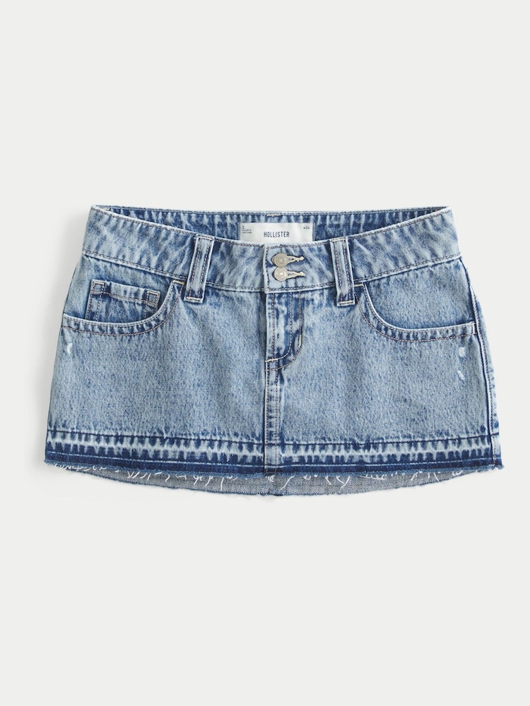 Hollister Ultra Bajo Rise Denim Micro Mini Skirt - Imagen 4 de 4