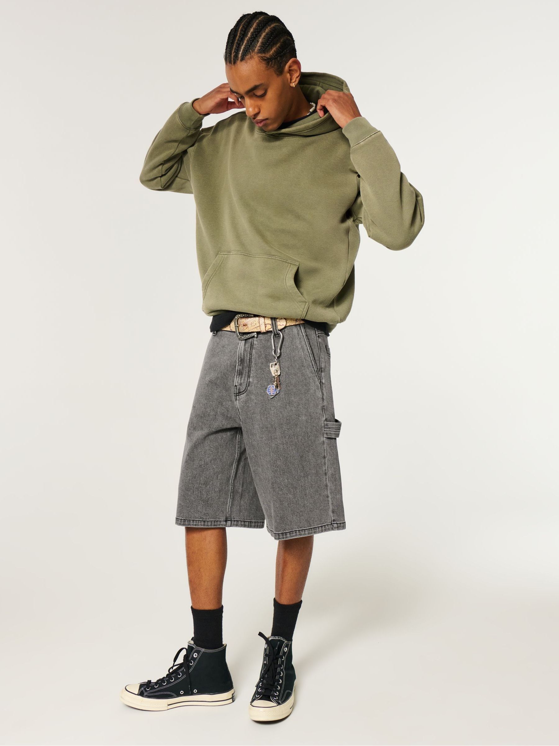 Buy Hollister Black Super Baggy Shorts from Next Singapore